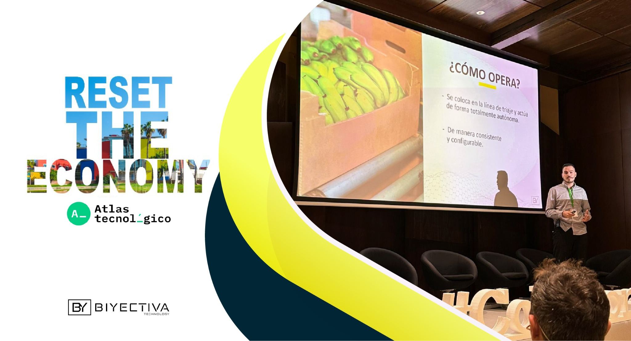 Biyectiva en Collaborate Málaga 2023 presentando visión artificial para la Industria 4.0